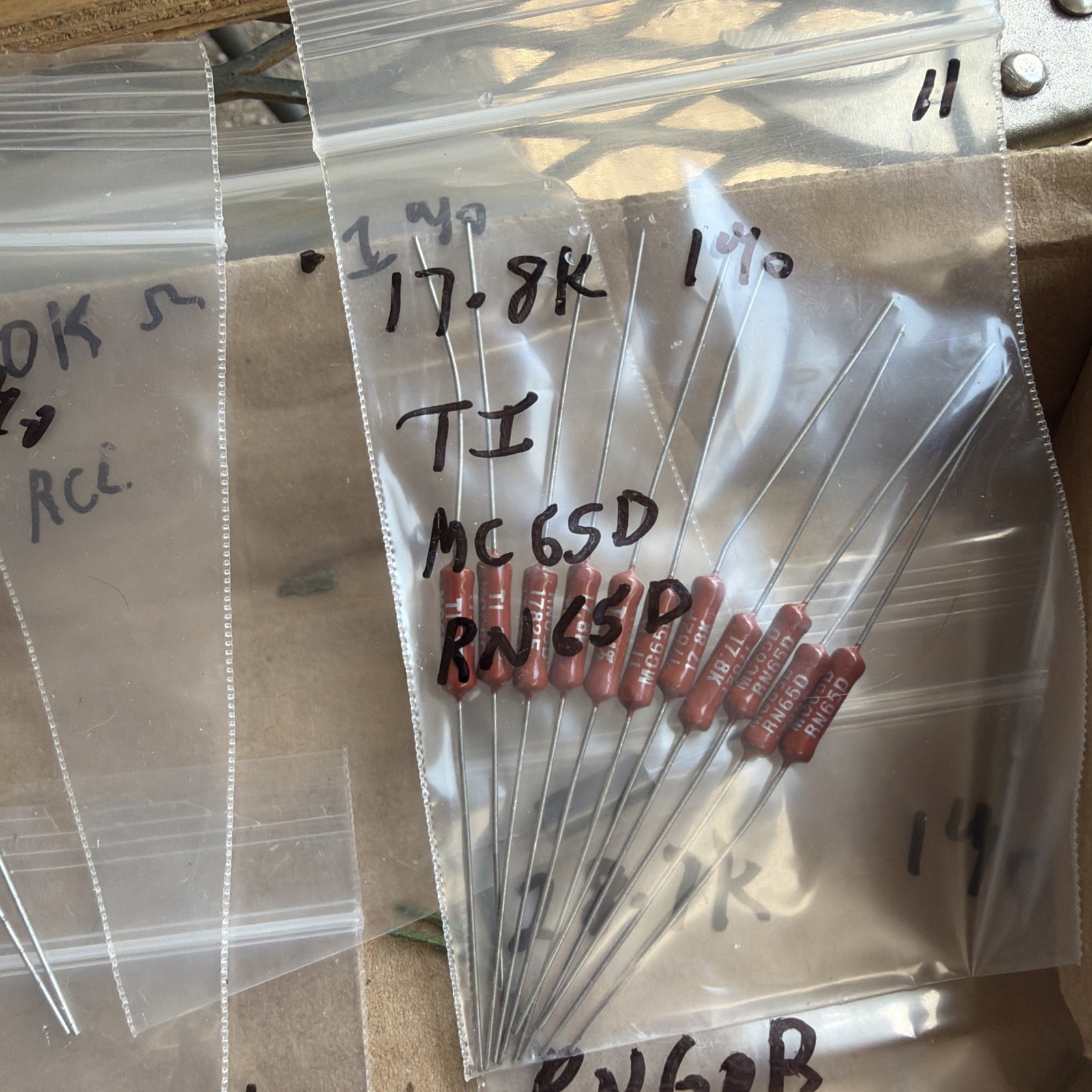 150pc Group Lot Of RESISTORS Dale & Other Mfg Look At Pictures New & Used #7