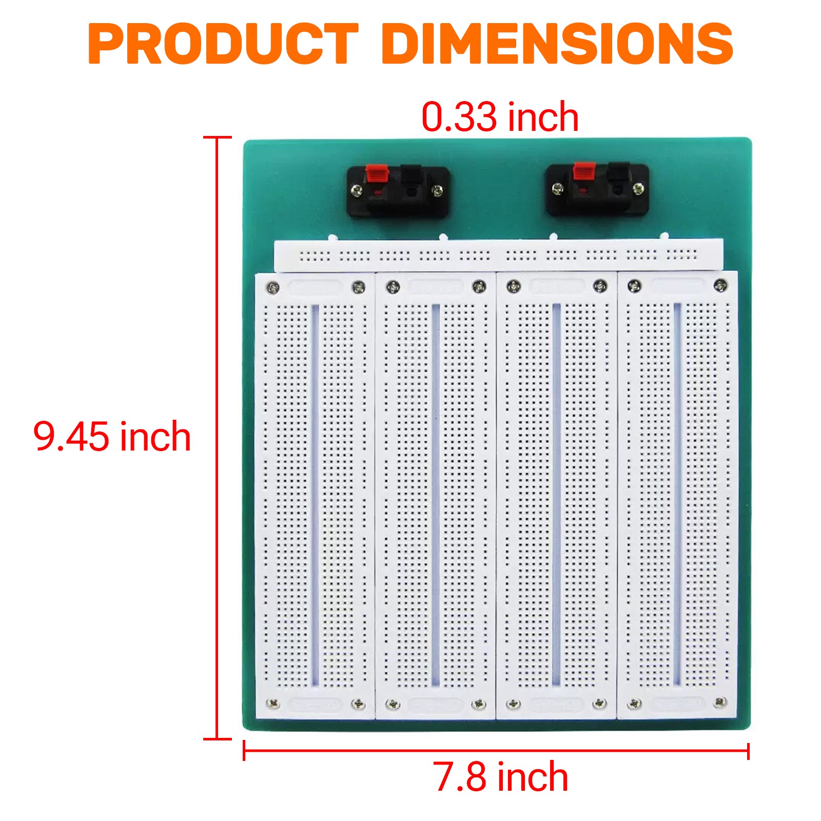 Risym SYB-500 Breadboard Combo 4-in-1 240x200x8.5mm – DIY Circuit Board