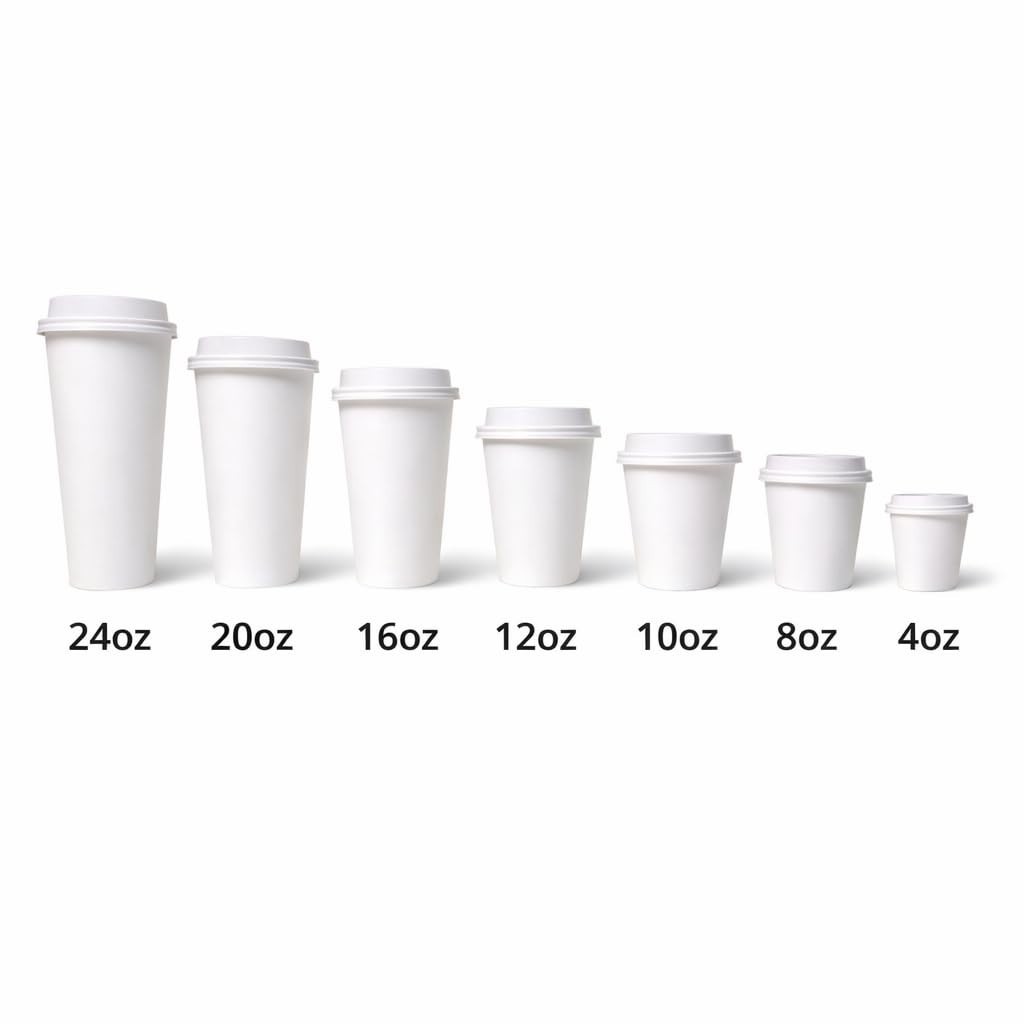 Sierra 12oz Paper Hot Cups, 1000 Count Disposable Coffee Cups, 20 Packs of 50