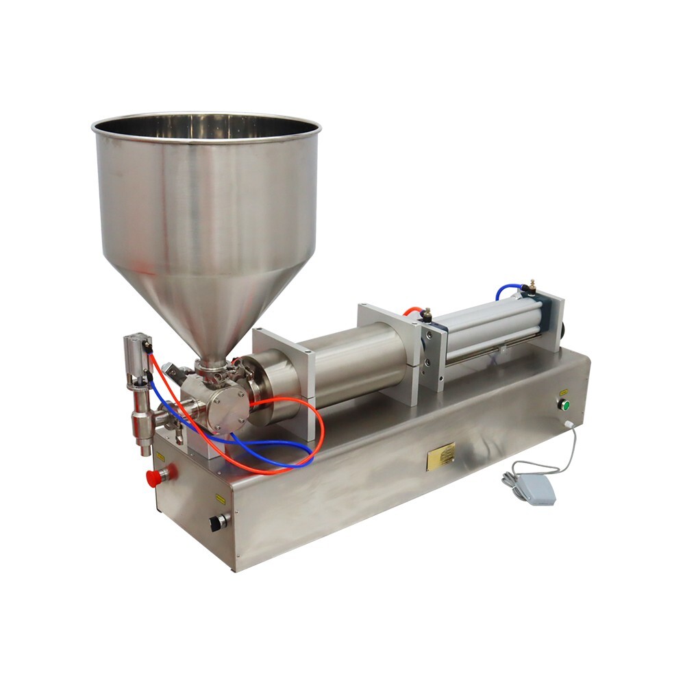 110V 1000-5000ml Single Nozzle Paste Liquid Filling Machine Honey Cream Lotion