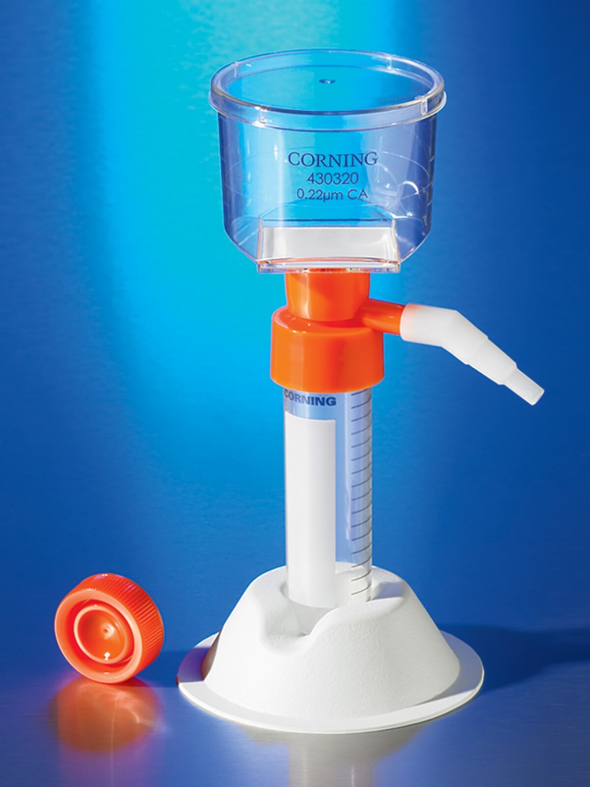 Corning 430320 50 mL Tube Top Vacuum Filter System, 0.22 µm Pore, Sterile, Q=12