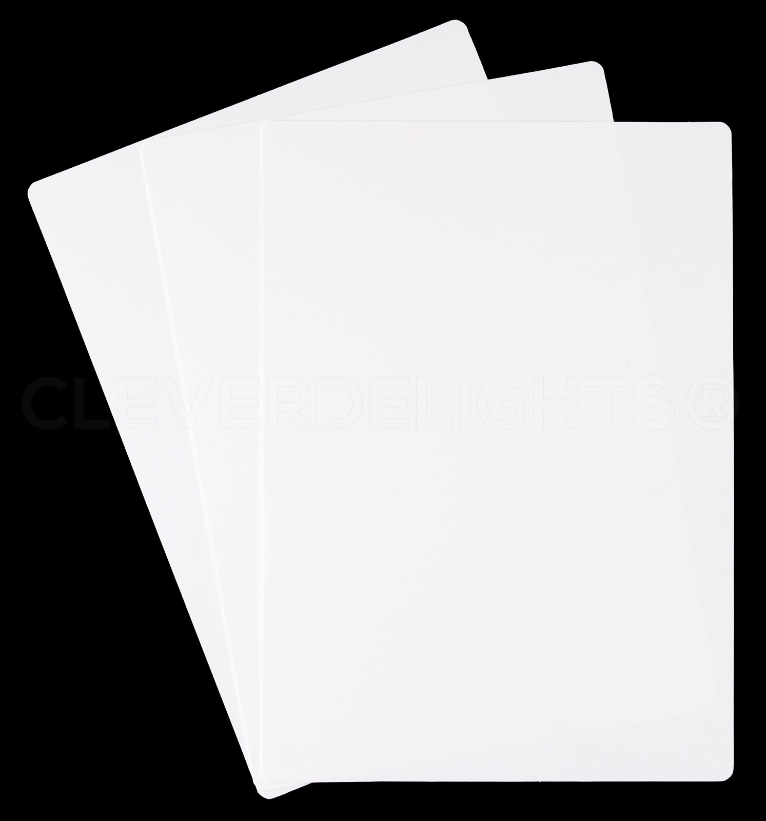 White Plastic Cards – 5″ x 7″ – Waterproof Heavy Duty Indoor Outdoor Tag – 5×7