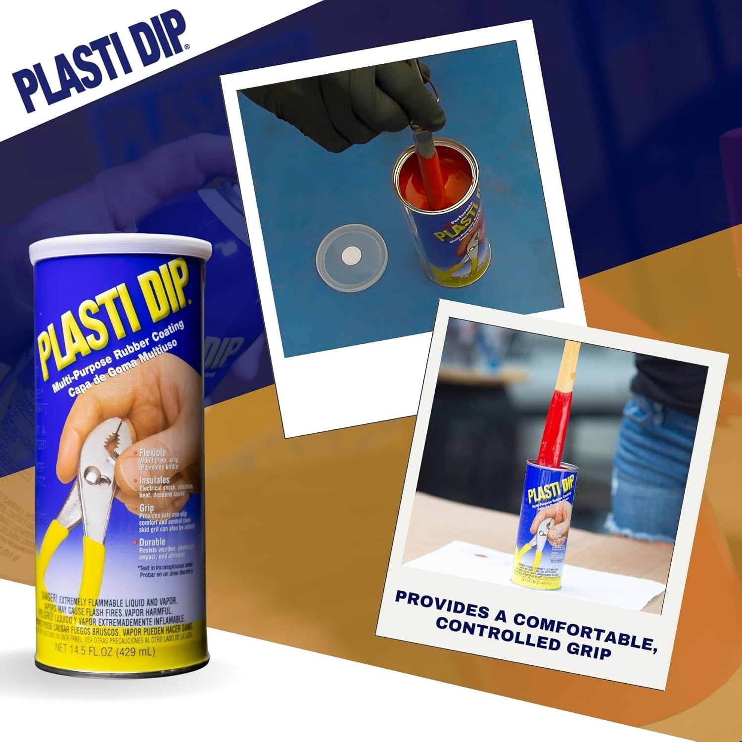 Plasti Dip Red Rubber Coating 14.5oz Tool Grip Handle Protective Coating