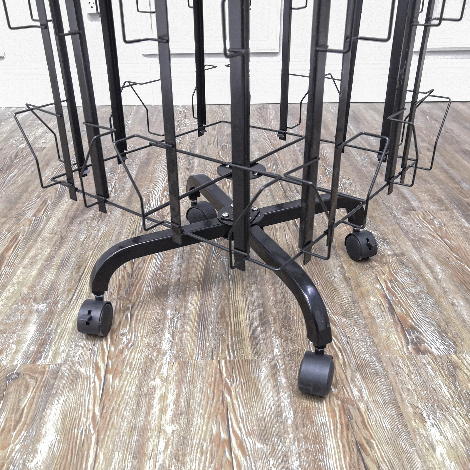 64 Adjustable Pockets Display Rack 5×7 7×5 up to 11″W X 8″T Cards 1.2″ D Pockets