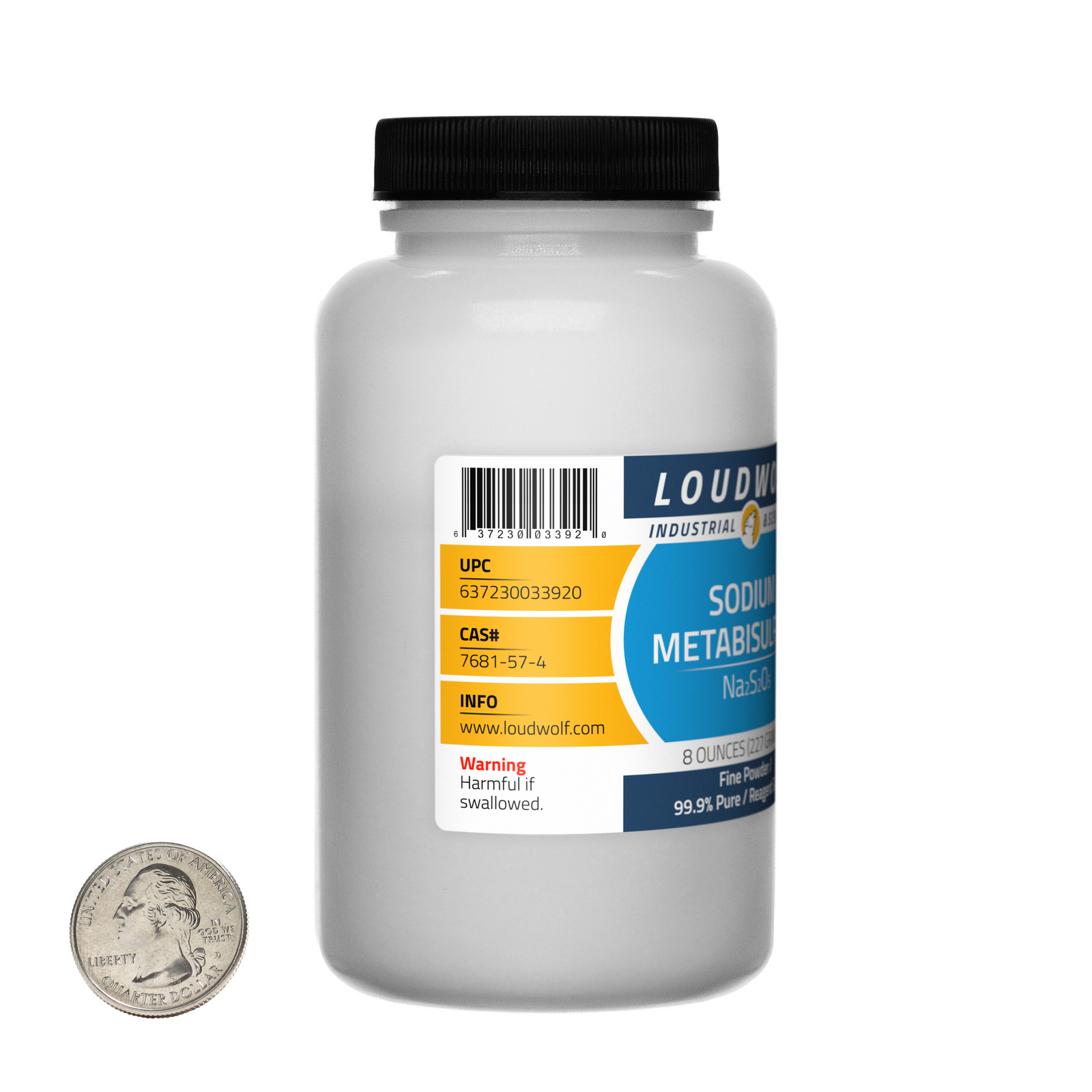 Sodium Metabisulfite / 2 Lbs / 4 Bottles / 99.9% Reagent Grade / Fine Powder