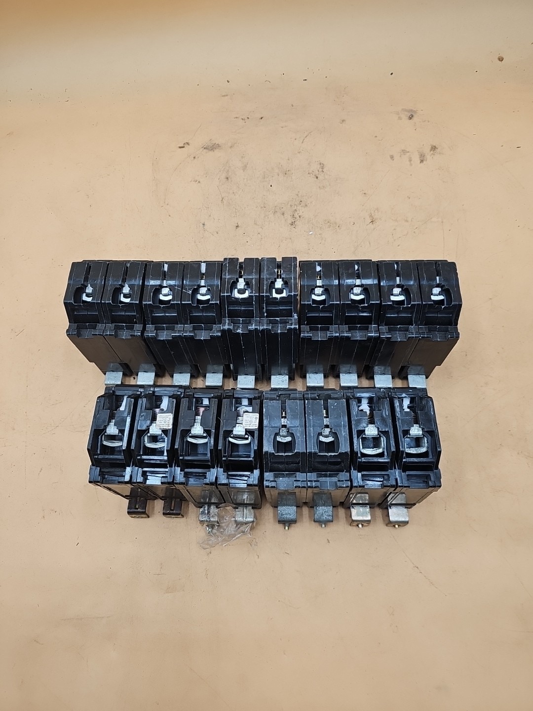 LOT OF 9 GE General Electric Bolt-On Circuit Breakers. THQB2120, THQB2130
