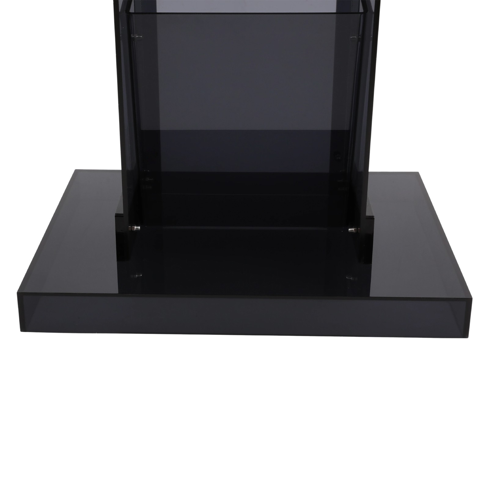 Acrylic Podium Stand, Floor Standing Podium, Acrylic Podium With Storage Shelf