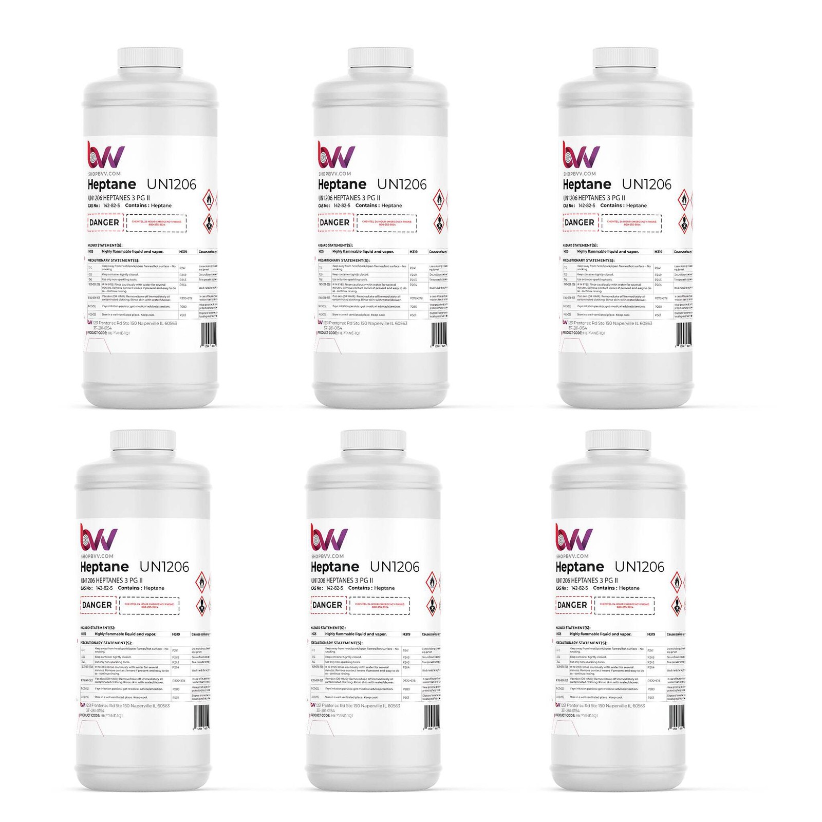 BVV ULTRA High Purity Lab Grade Heptane 99% Pure