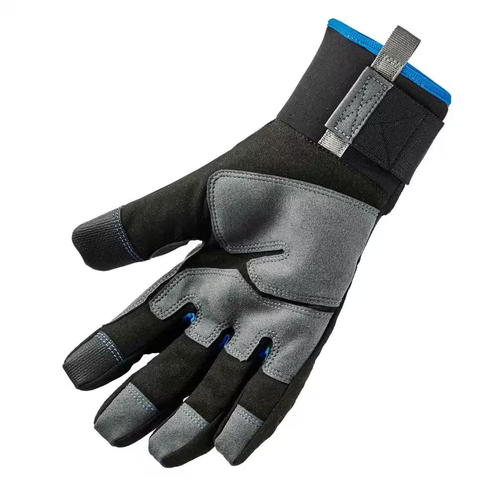 Proflex 817 Medium Black Reinforced Winter Work Gloves