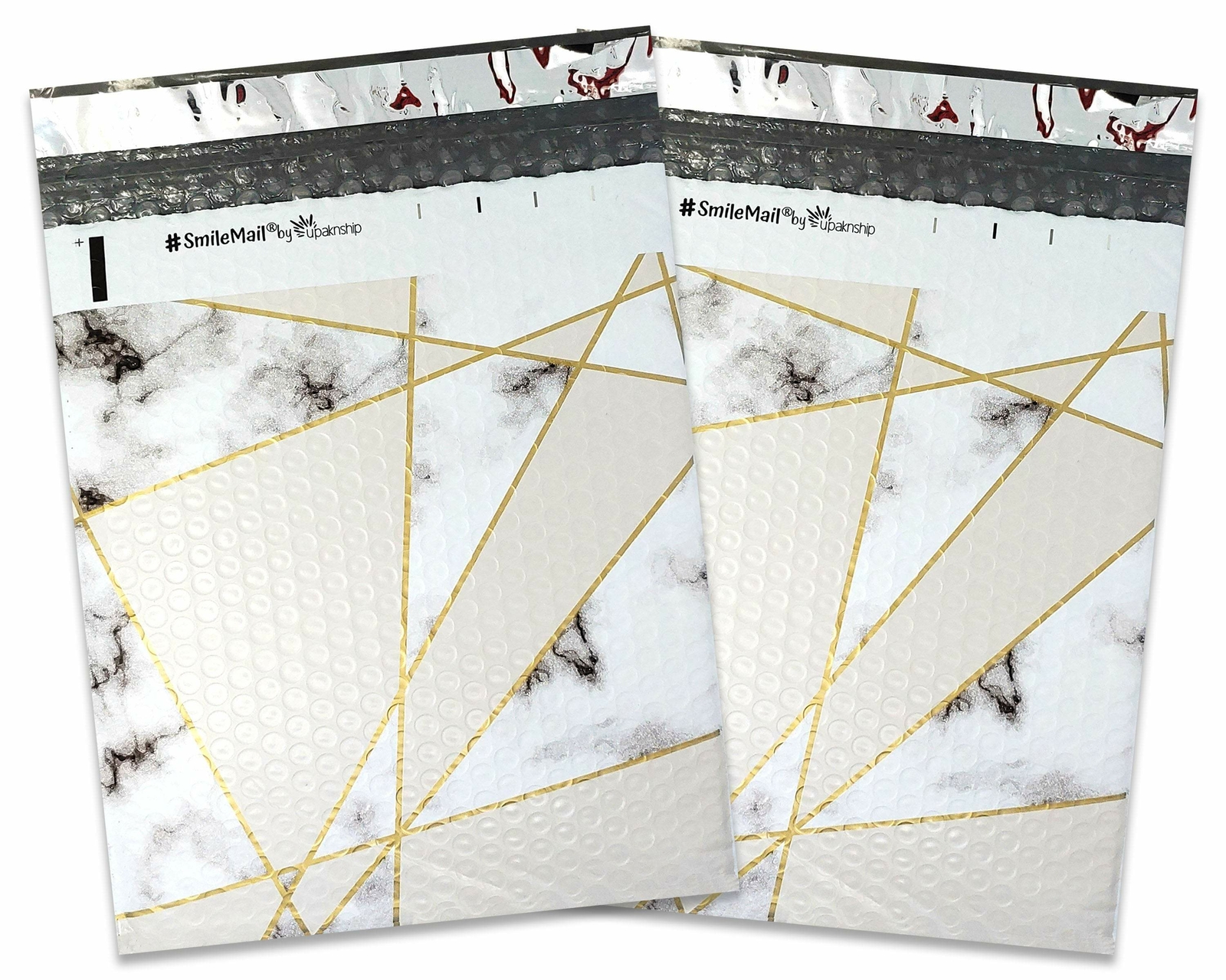 4×8, 8×12 Marble Tile Design Poly Bubble Mailers, Self Sealing Shipping Mailers