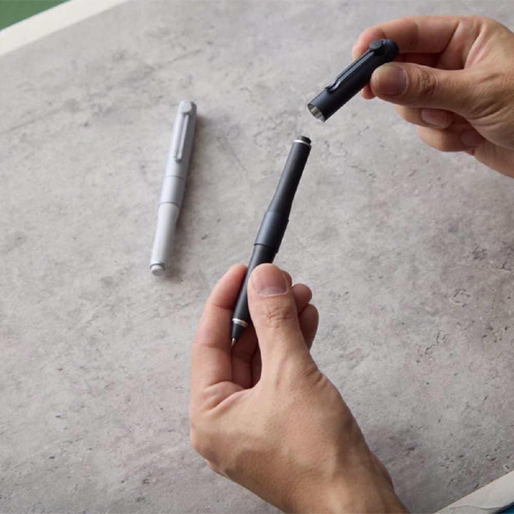 Uni-ball ZENTO Signature Metallic Black Pen 0.5mm with Free Refill (US Seller)