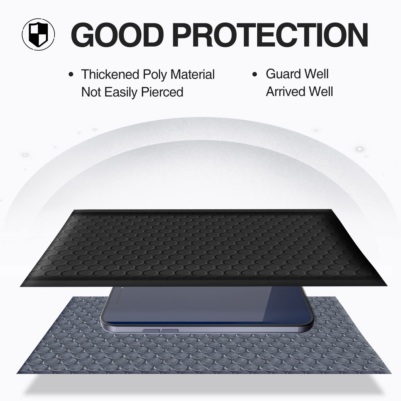 Bubble Mailers 6×10 Inch Black 25 Pack Usable Size 6×9″ Padded Envelopes Smal…