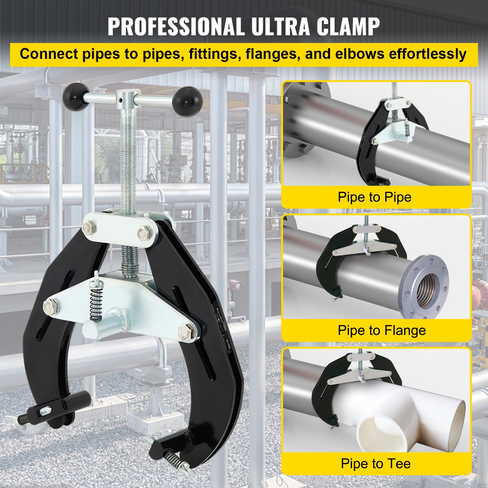 VEVOR Ultra Clamp Pipe Clamp 2″ – 6″ Welding Alignment Clamp or Ultra Fit Clamp