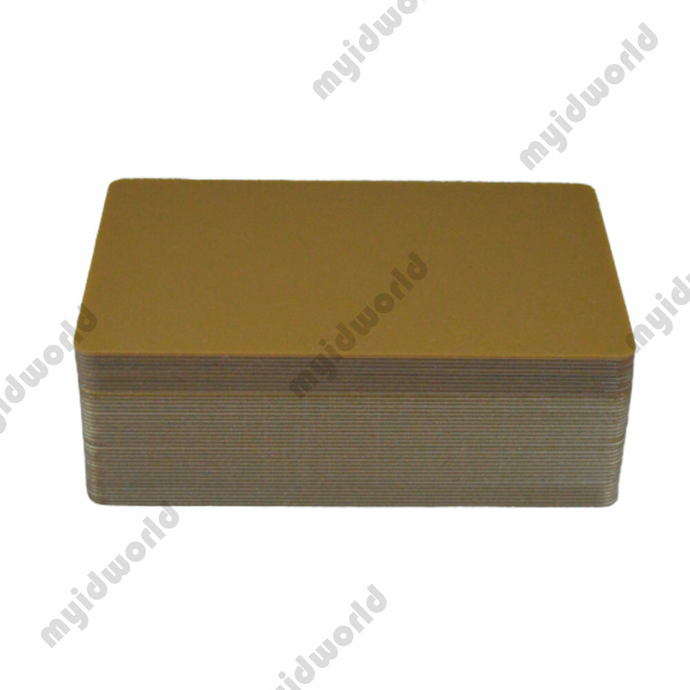 Copper PVC Cards, CR80.30 Mil, Credit Card Size – USA – Pack of 10