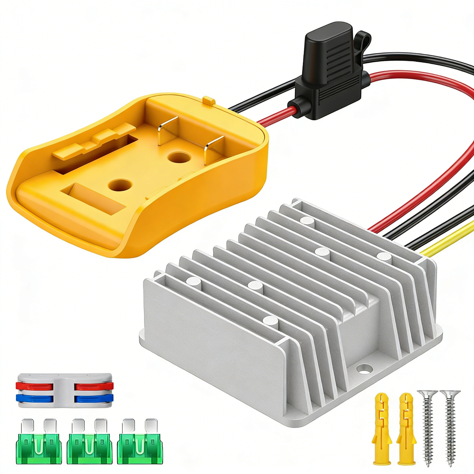 DC 20V to 12V Step Down Converter Compatible with Dewalt 20V Battery
