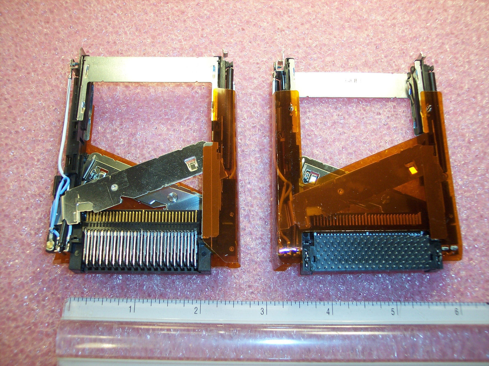 QTY (3) CCD2577-010510 HOSIDEN PCMCIA MEMORY CARD CONNECTORS