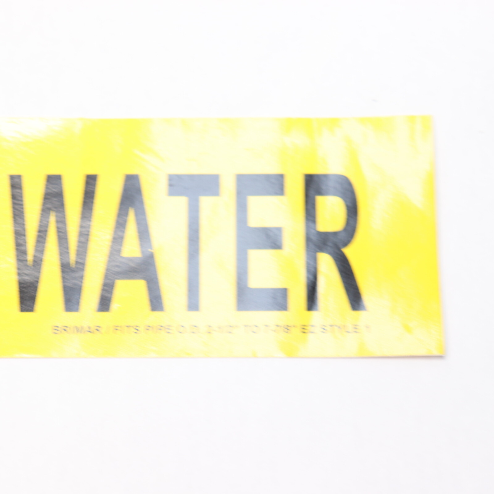 Brimar Brady Non-Potable Water Pipe Marker 2.25″ H x 14″ W