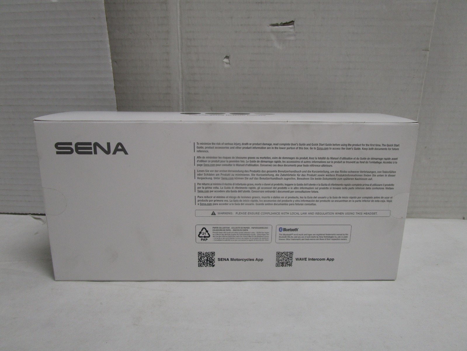 SENA 60S M02094 Motorcycle Mesh Communication System Headset Single (60S-01) NEW