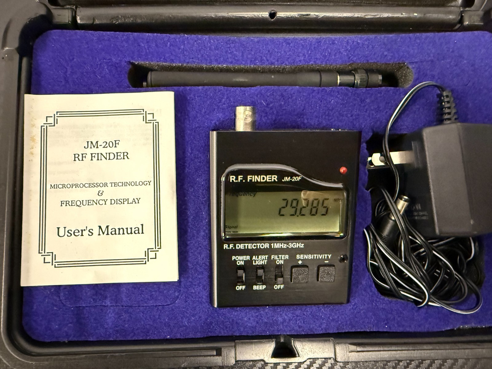 R.F. FINDER JM-20F RF Detector 1 MHz – 3 GHz Communication Test Set