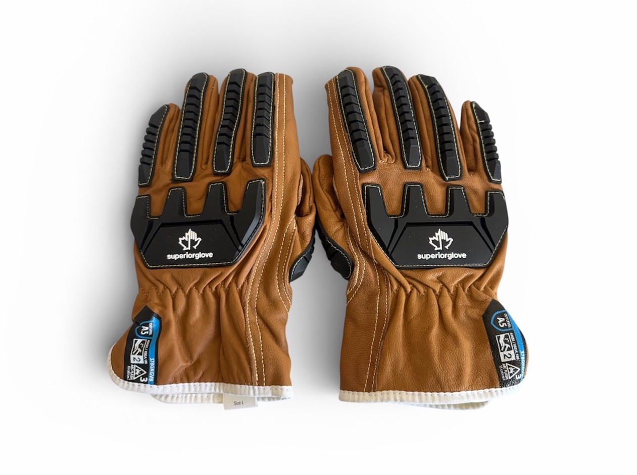 Superior Glove Endura Pro® 378GKGVB-L A5 Cut Padded Goat Skin Machinery Gloves
