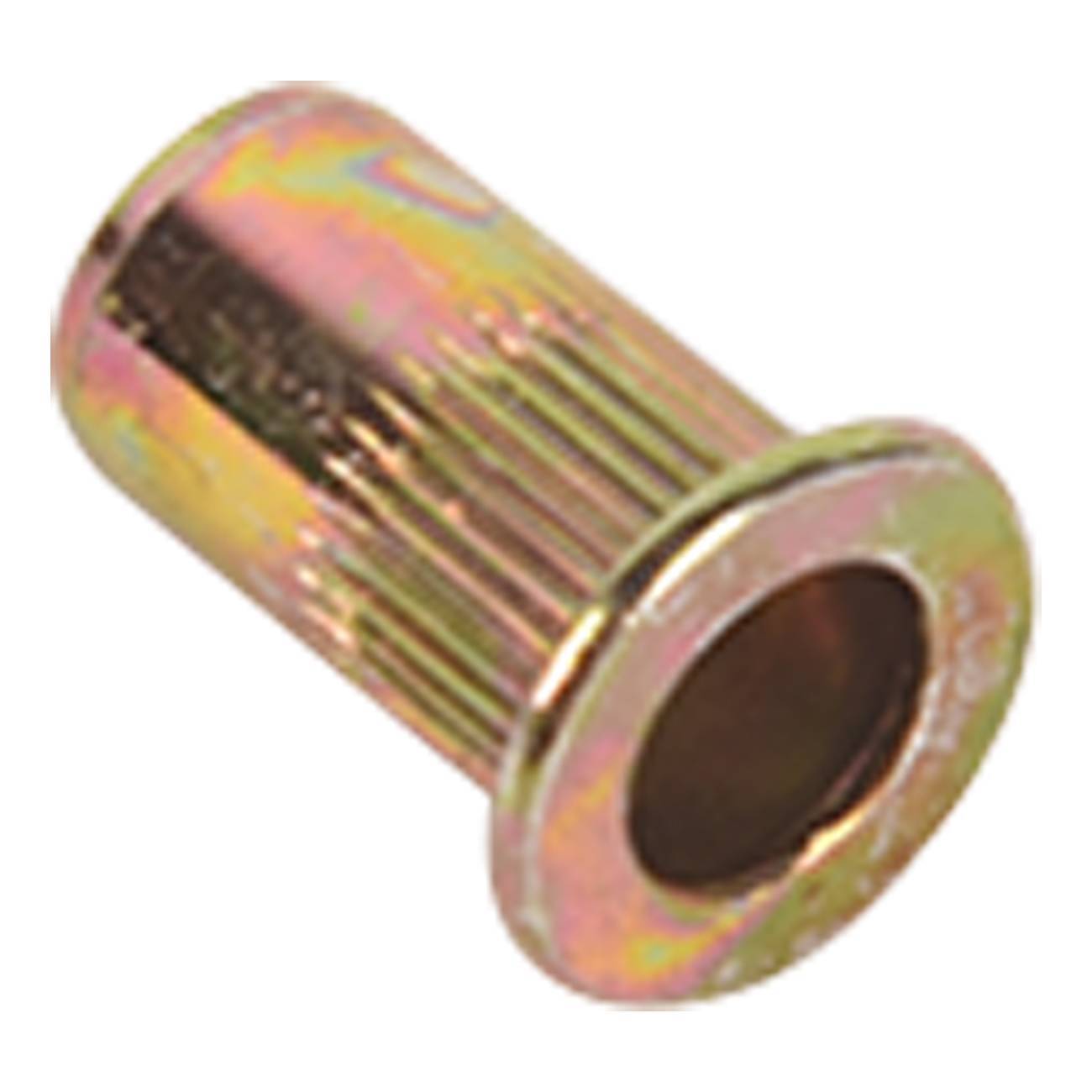 150Pcs Flat Head M5 Rivet Nut Rivnut Nutsert Metric Zinc Plated Carbon Steel