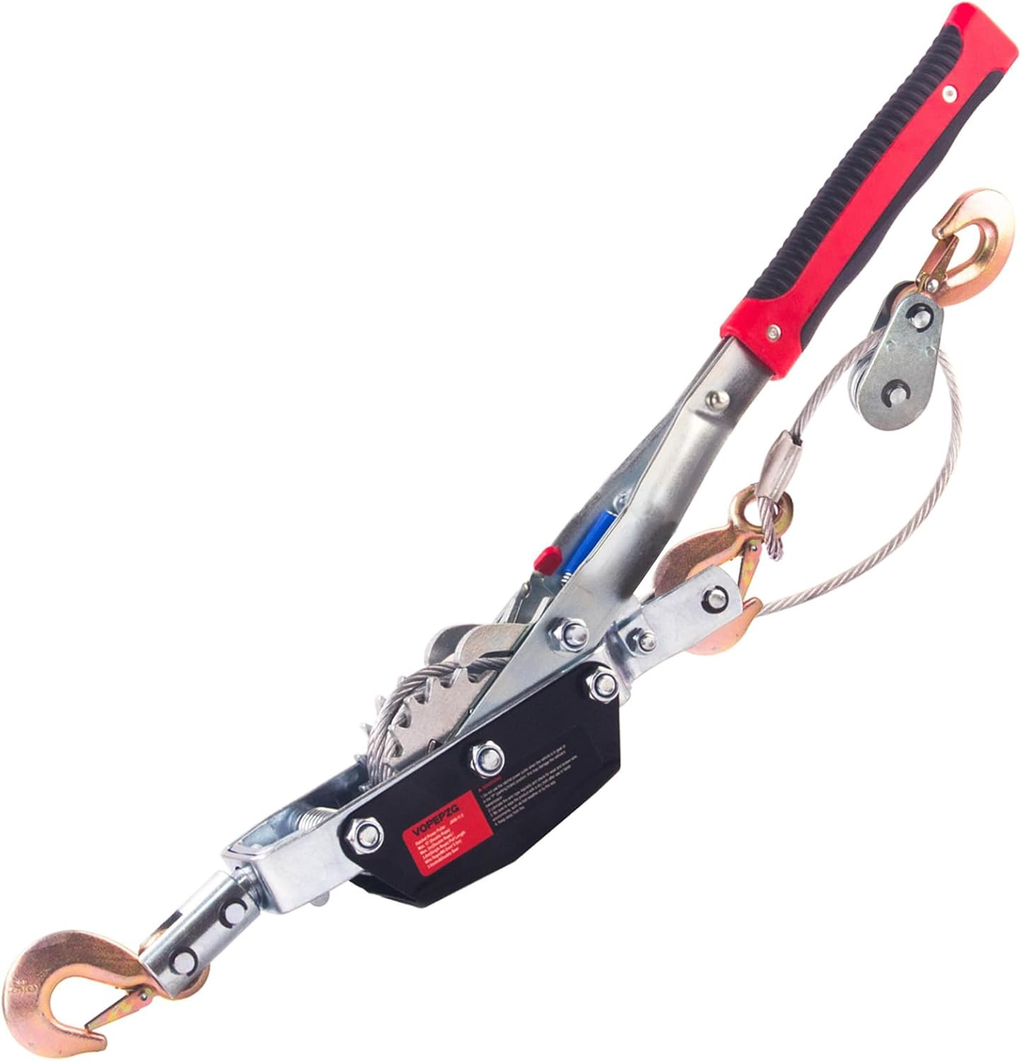Heavy Duty 5 Ton Come Along Winch with 11.5FT Steel Cable & 3 Hooks