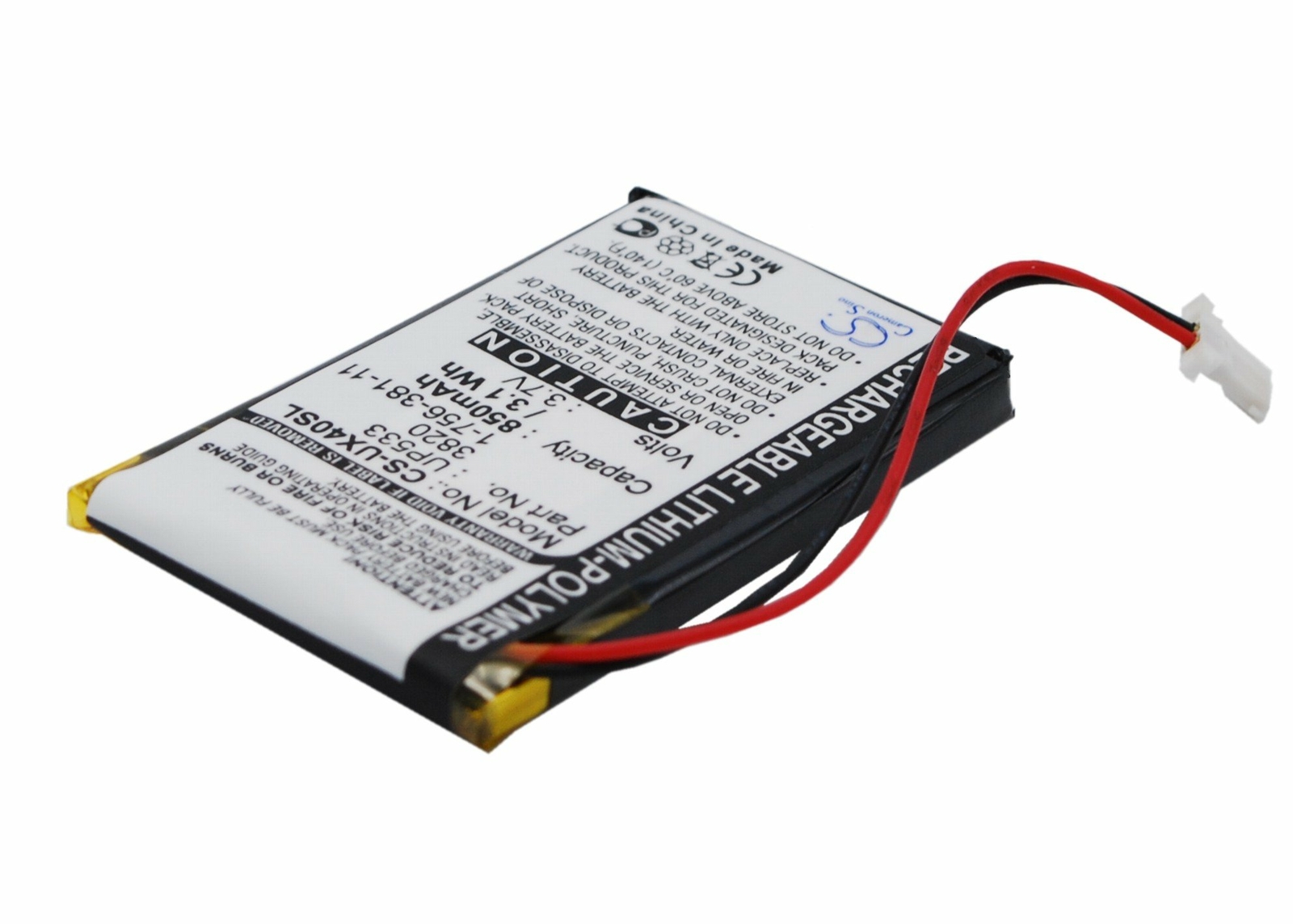 850mAh Battery For Sony Sony Clie PEG-UX40,Clie PEG-UX50;P/N:1-756-381-11,UP553