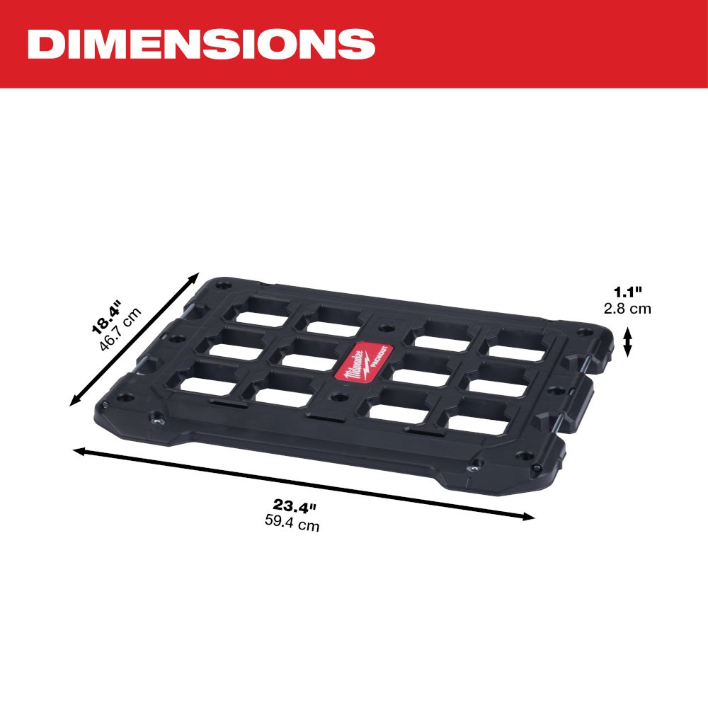 Milwaukee 48-22-8485 PACKOUT Polymer Wall & Floor Mounting Storage Plate