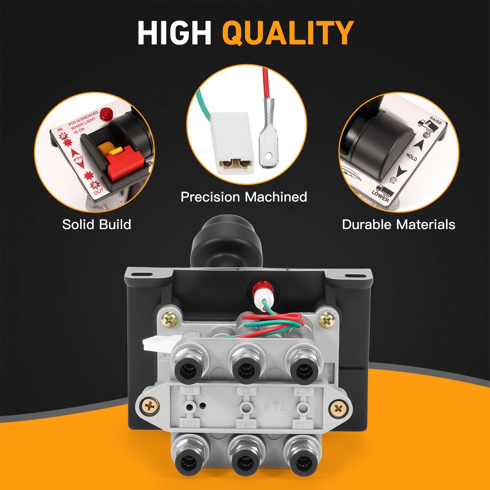 PTO Hoist Control Valve Air Kit with Kickout for Dump Truck Tipper Hydraulic …