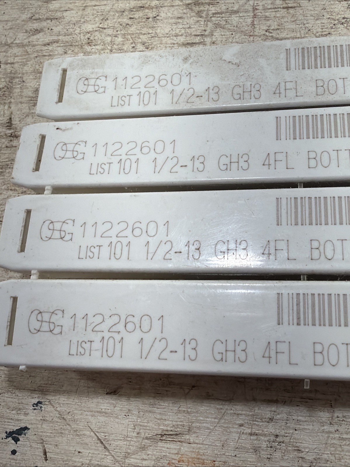 Lot Of 4 New OSG 1122601 LIST 101 1/2-13 GH3 4FL BOTT S/0b Taps