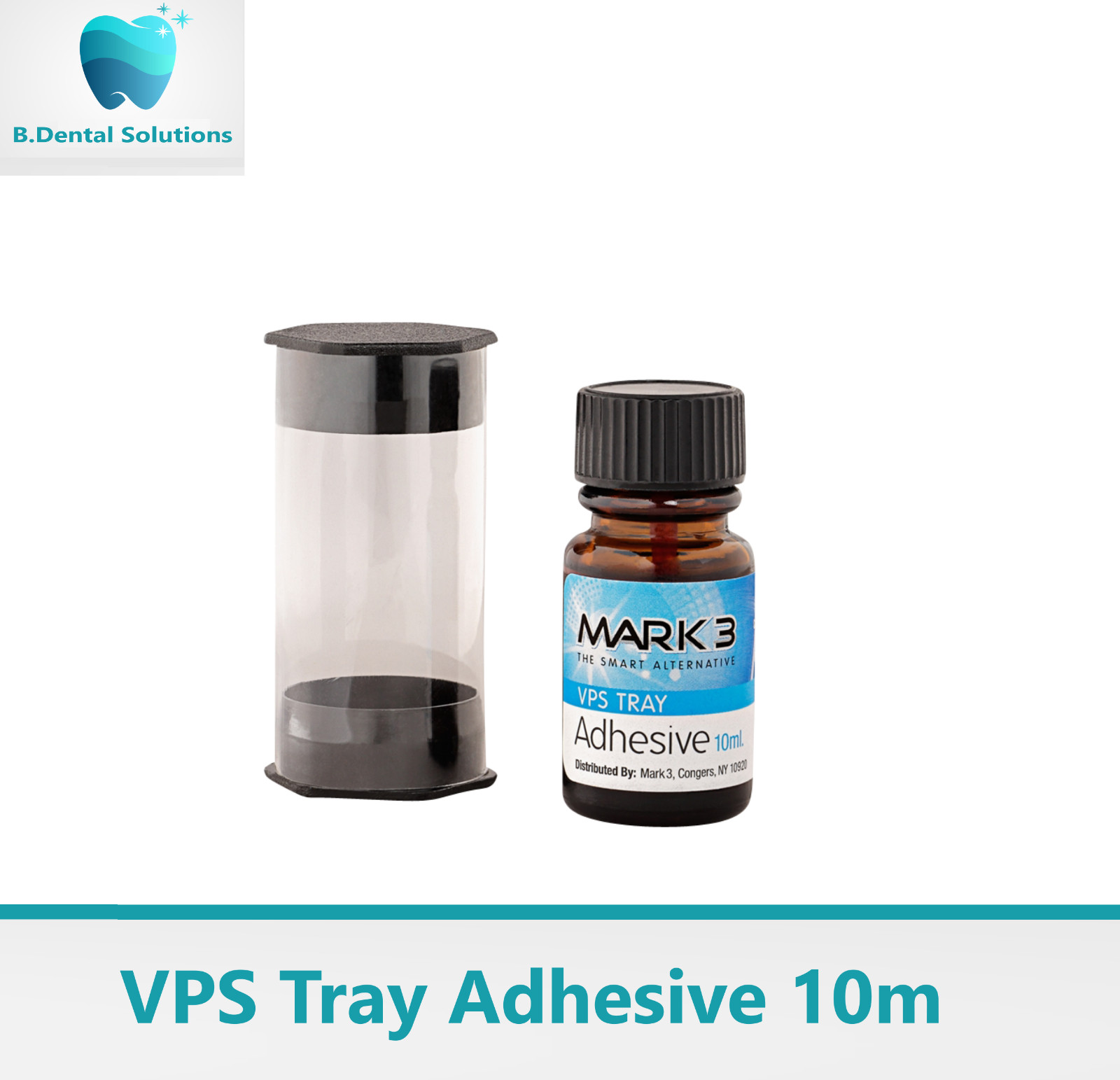 MARK3 Dental Universal VPS Vinyl Tray Adhesive 10 ml with Applicator Ex 12/02/25