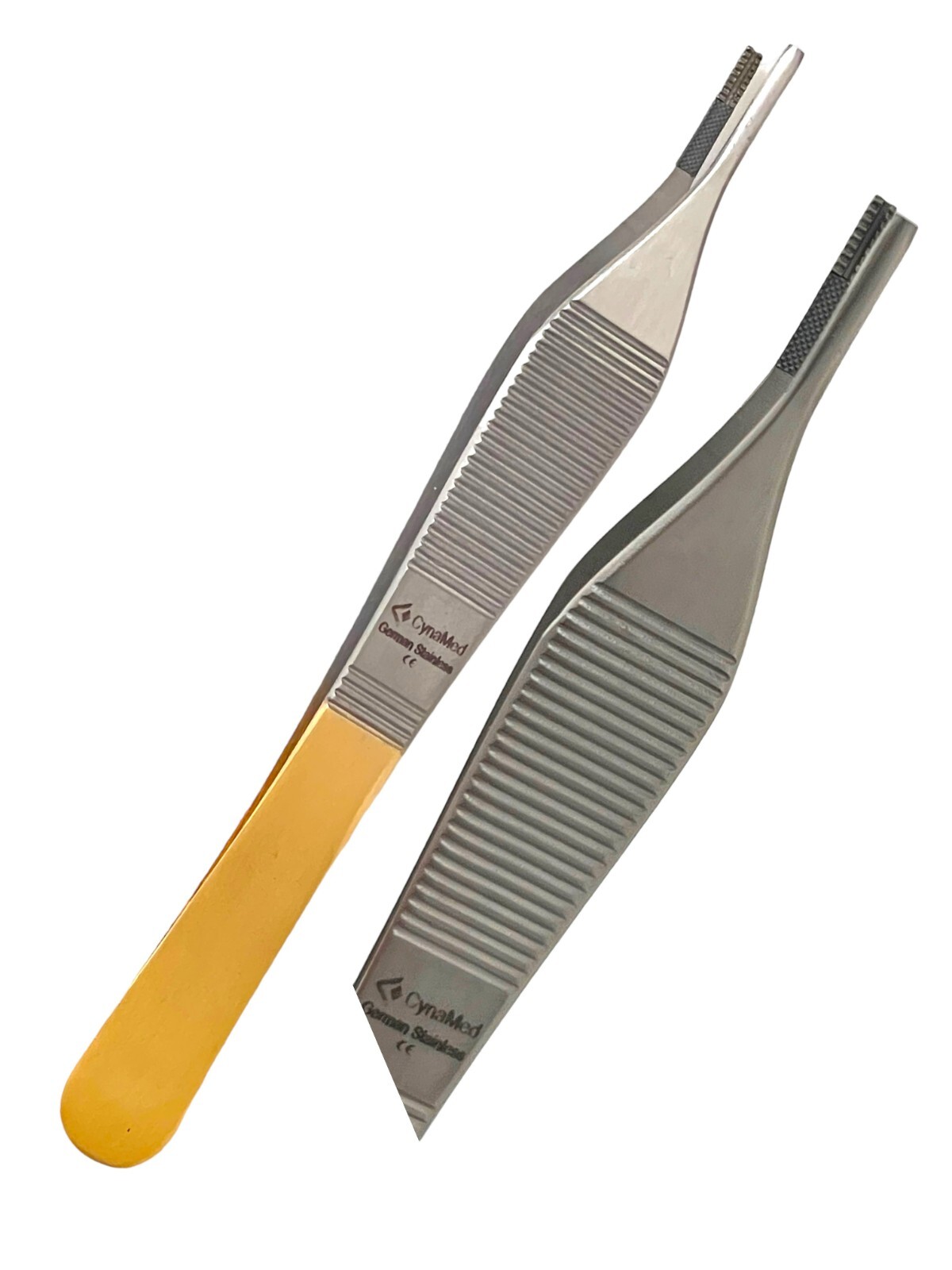 German T/C Adson Tissue Forceps 1×2 Rat Tooth,Brown ,Serrated Teeth Surgical Ins