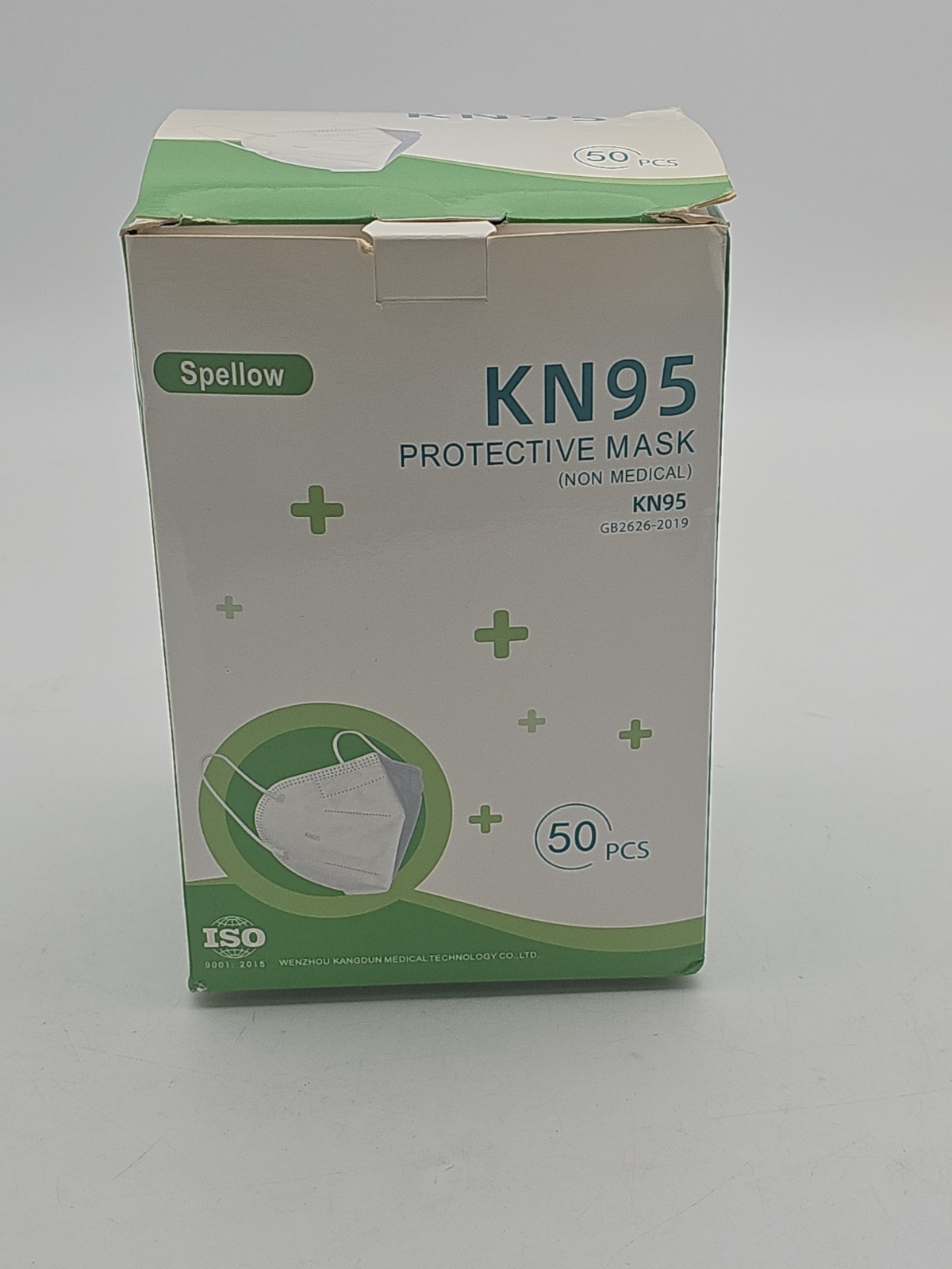 Spellow KN95 Face Mask Box of 50 Pcs | GB2626-2019 Certified Protective Masks