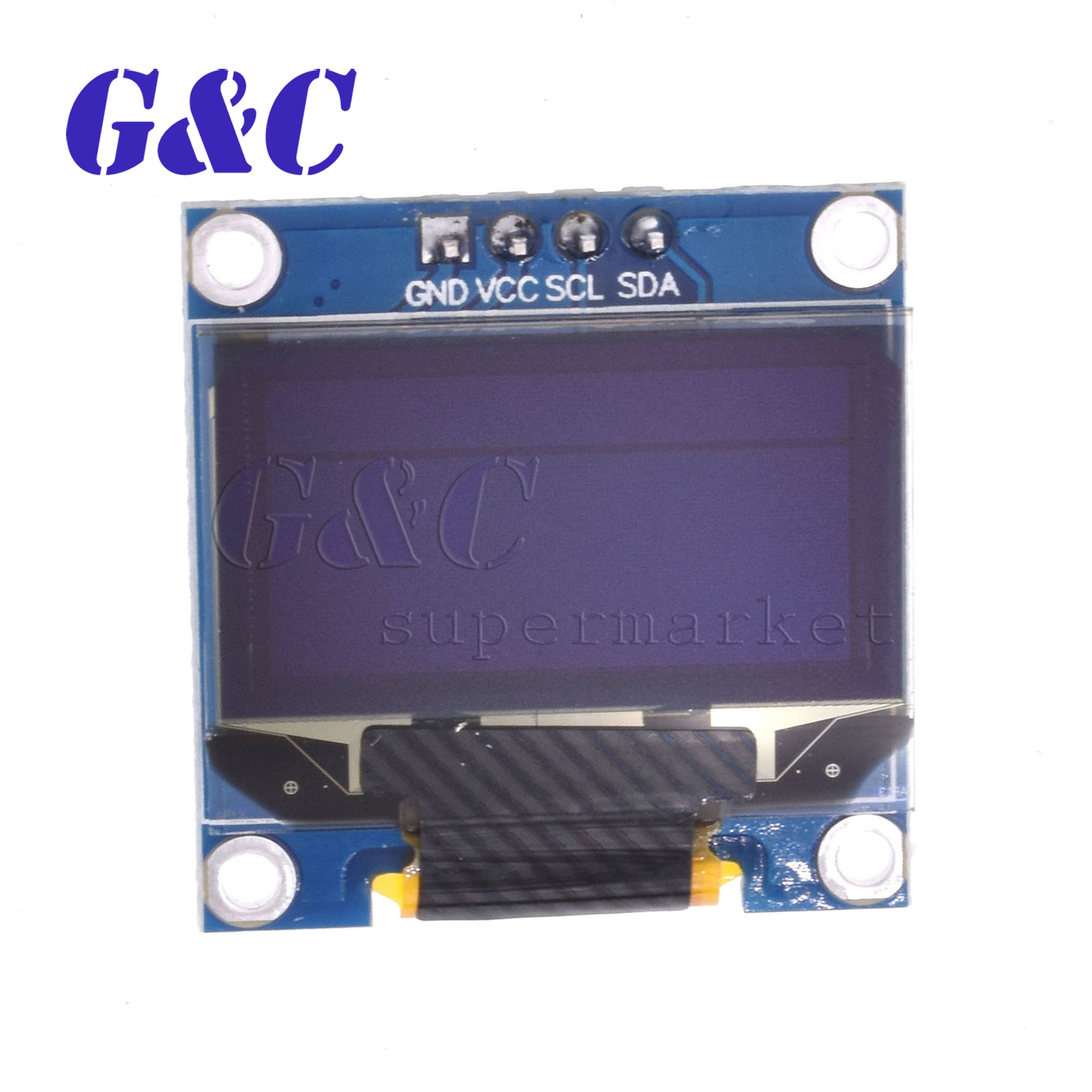 0.96″ inch 3-5V I2C IIC 128X64 Blue OLED LED Display Modul or Arduino