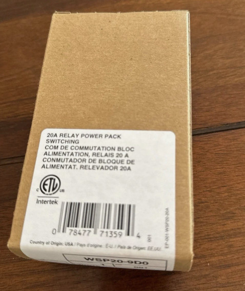 Leviton WSP20-9D0 LevNet RF Wireless Relay 20A NEW