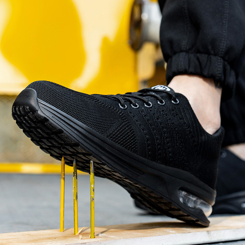 Safety shoes for men breathable work sports shoes steel toe shoes Indestructible
