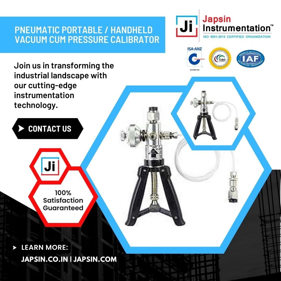 Japsin Instrumentation Handheld Vacuum Cum Pressure Calibrator Model JI-VP-125