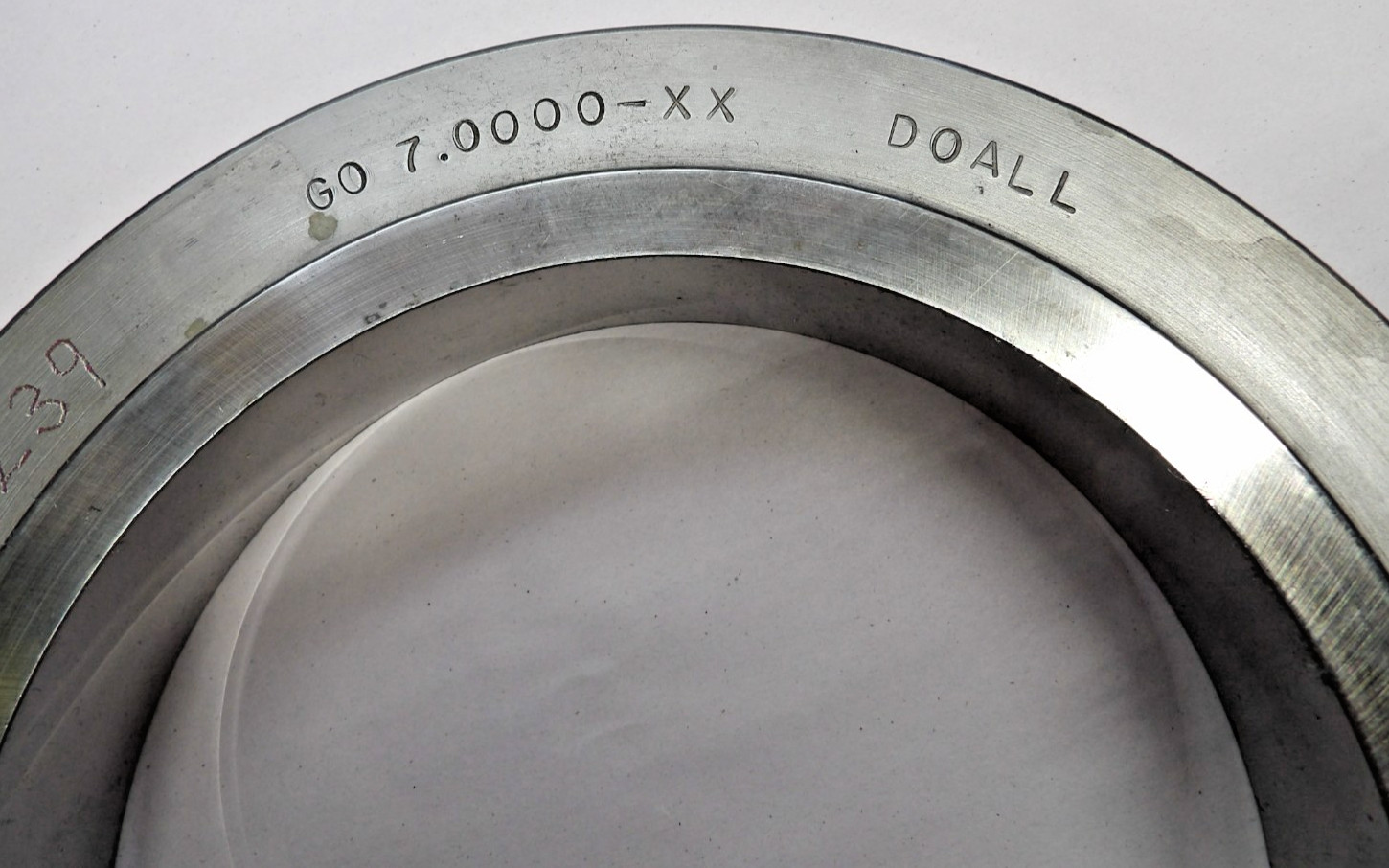 Large 7.000 MASTER CLASS XX DOALL PLAIN BORE RING SETTING GAGE