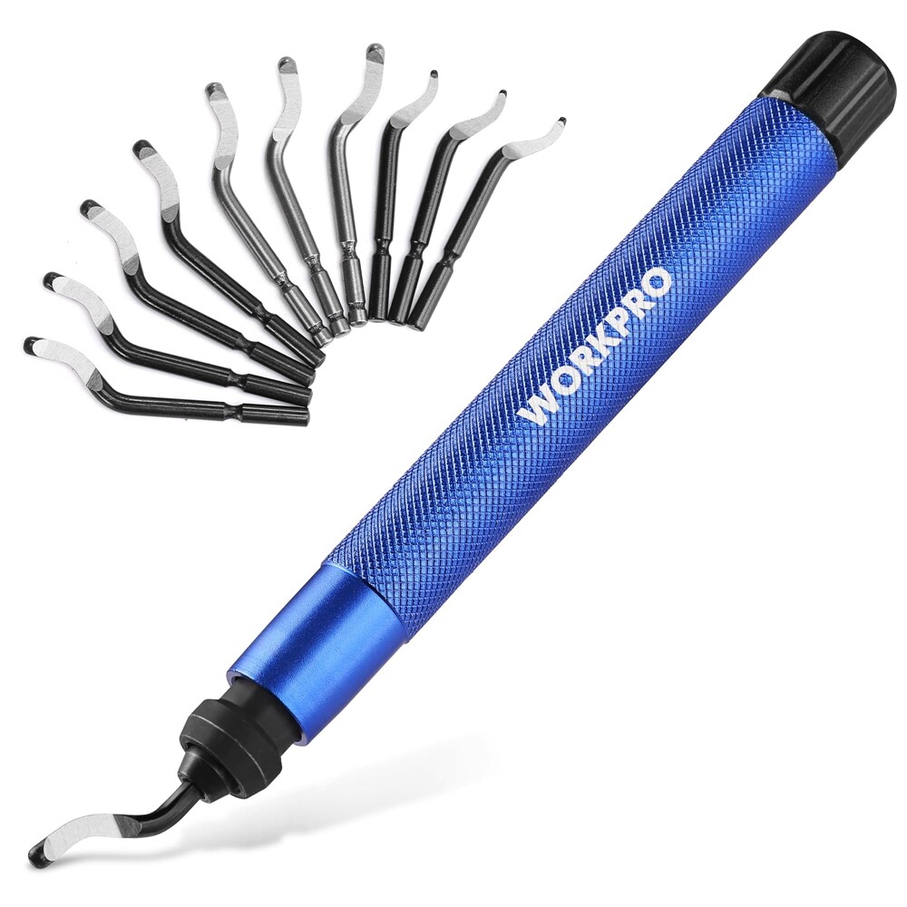 Deburring Tool 360° Rotary Head Deburring Tool 11 High Speed Steel Swivel Blades