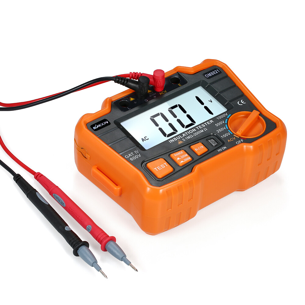 KKmoon Insulation Resistance Tester Meter 1000V Ground Megger Megohmmeter T6J5