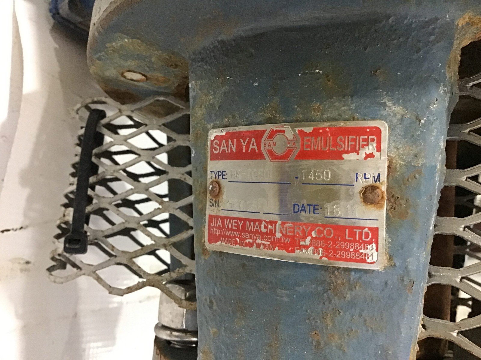Sanya HM-T050 High Shear Mixer Disperser Emulsifier 1450 RPM 4.0kW