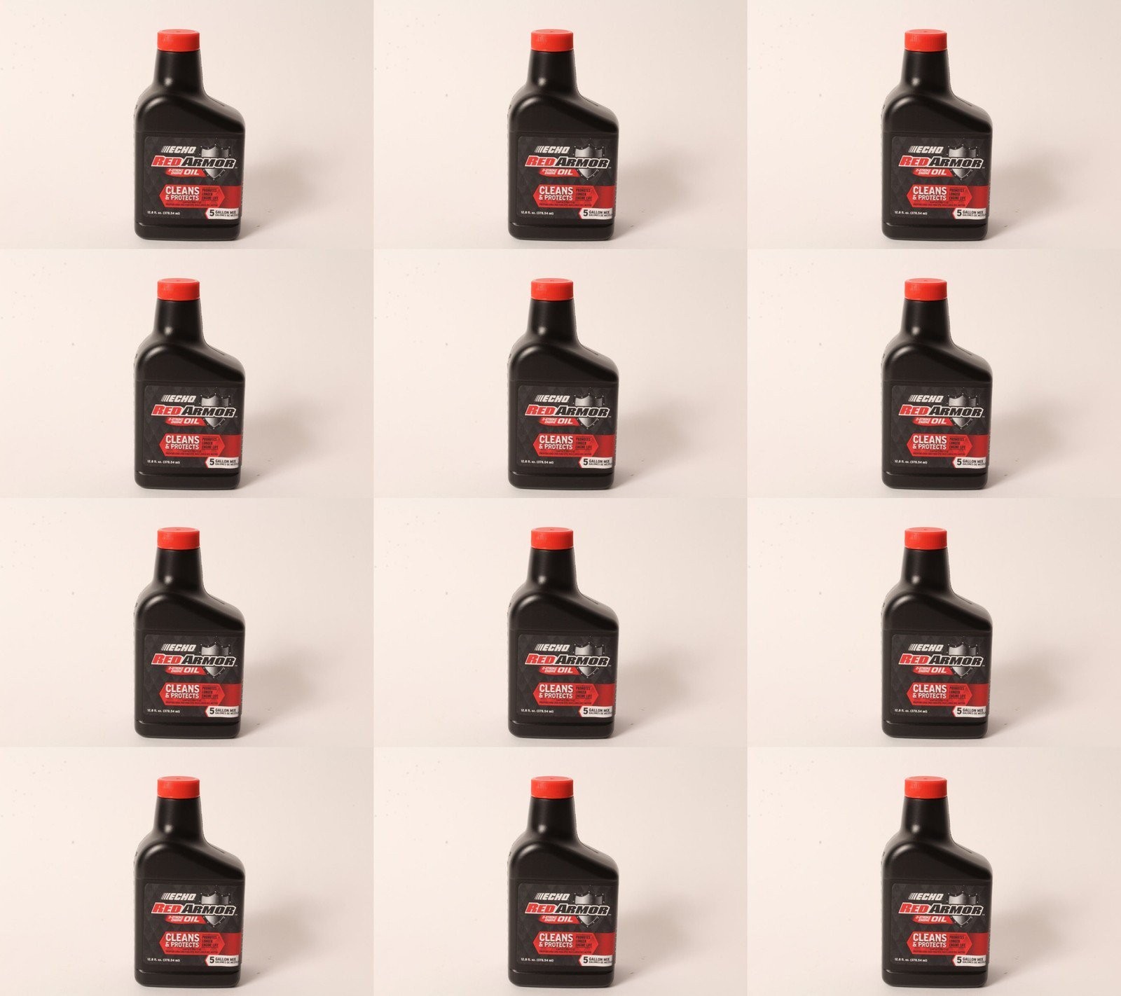 12 PK Echo 6550005 Red Armor 12.8 oz 2-Cycle Oil Blend Mix for 5 Gallons 50:1