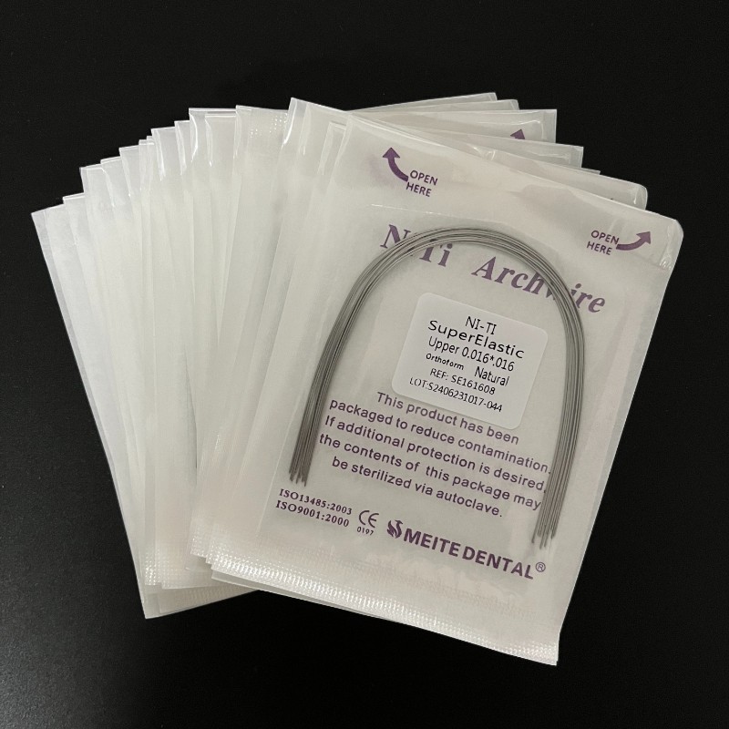 Dental Orthodontic Niti Super Elastic Rectangular Arch Wire Ovoid/Natural