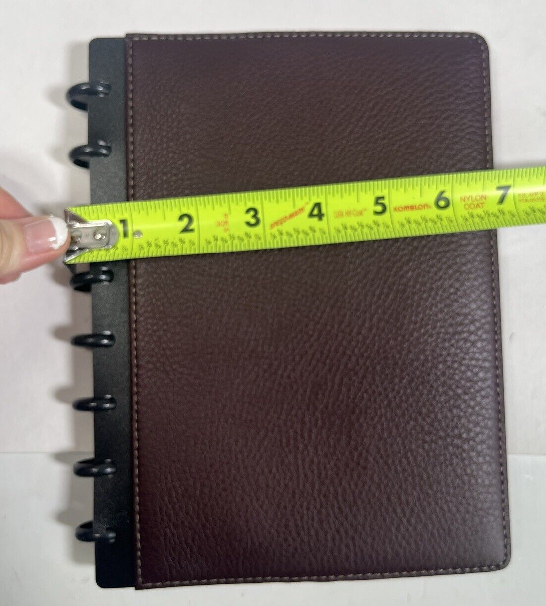 Levenger Circa Foldover Notebook Size Junior Cordova Leather Oxblood New in Box