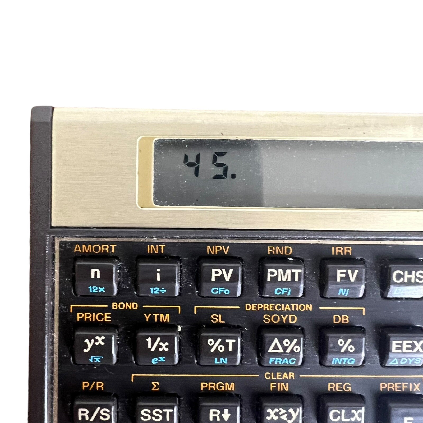 VINTAGE Hewlett Packard HP 12C Financial Calculator With Case **TESTED**