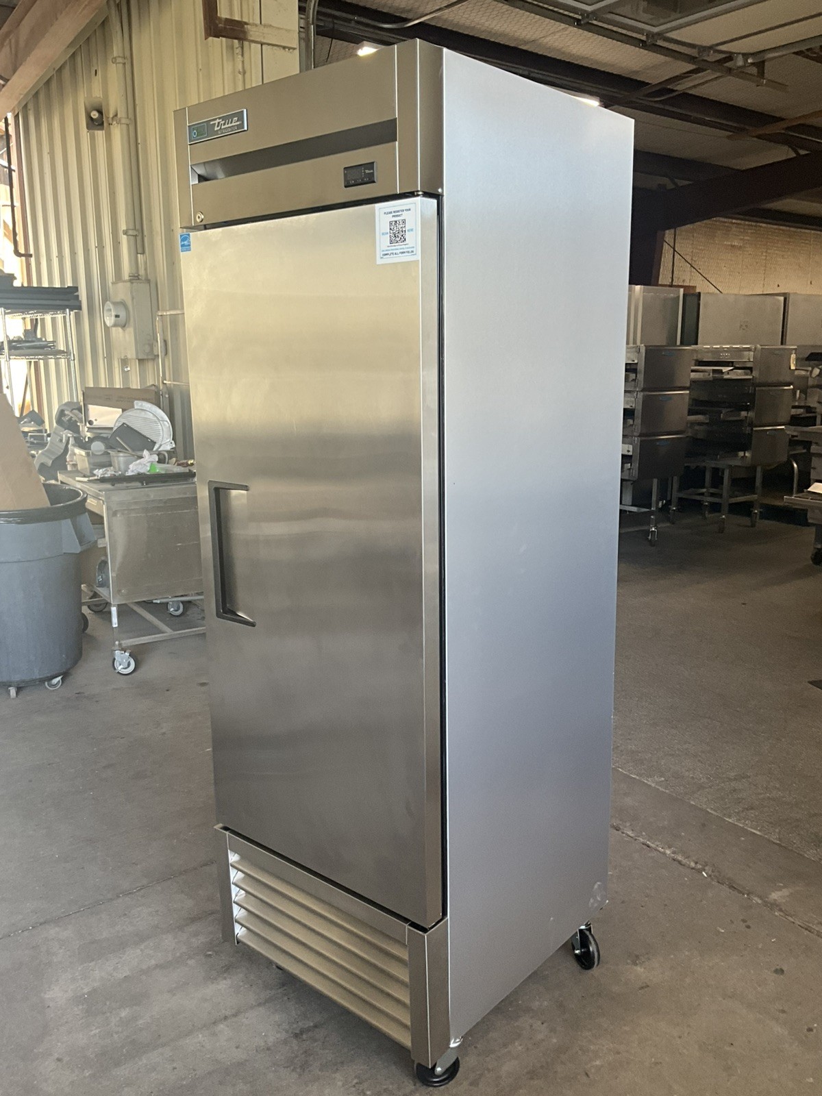 New 2025 True T-23-HC 23cf Single Door Reach In Refrigerator on casters