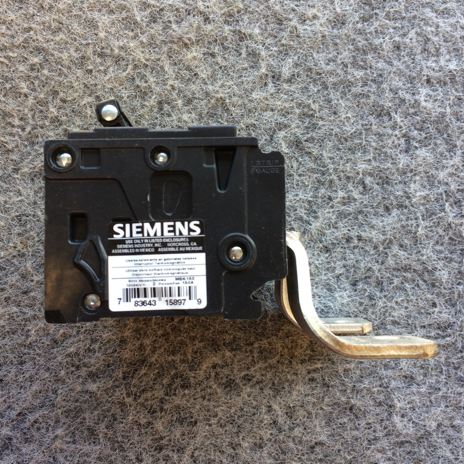 BRAND NEW OPEN BOX SEIMENS MAIN CIRCUIT BREAKER MBK150 150 Amp *Ships Fast*