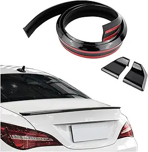 4.9Ft Rear Spoiler – 3D Glossy Roof Spoiler Trunk Spoiler Material Type: Black