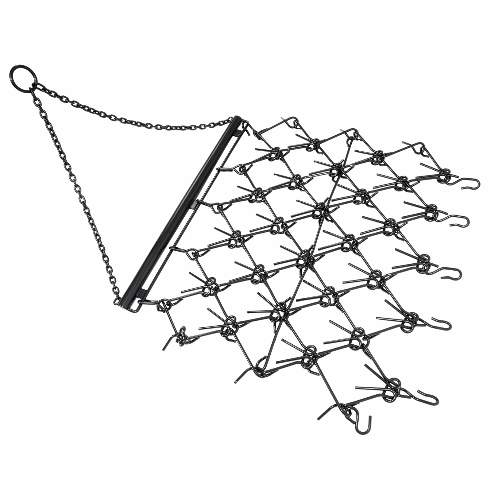 Steel Drag Harrow 4X4FT Heavy Duty Chain For ATV UTV Tractor Leveling Grading