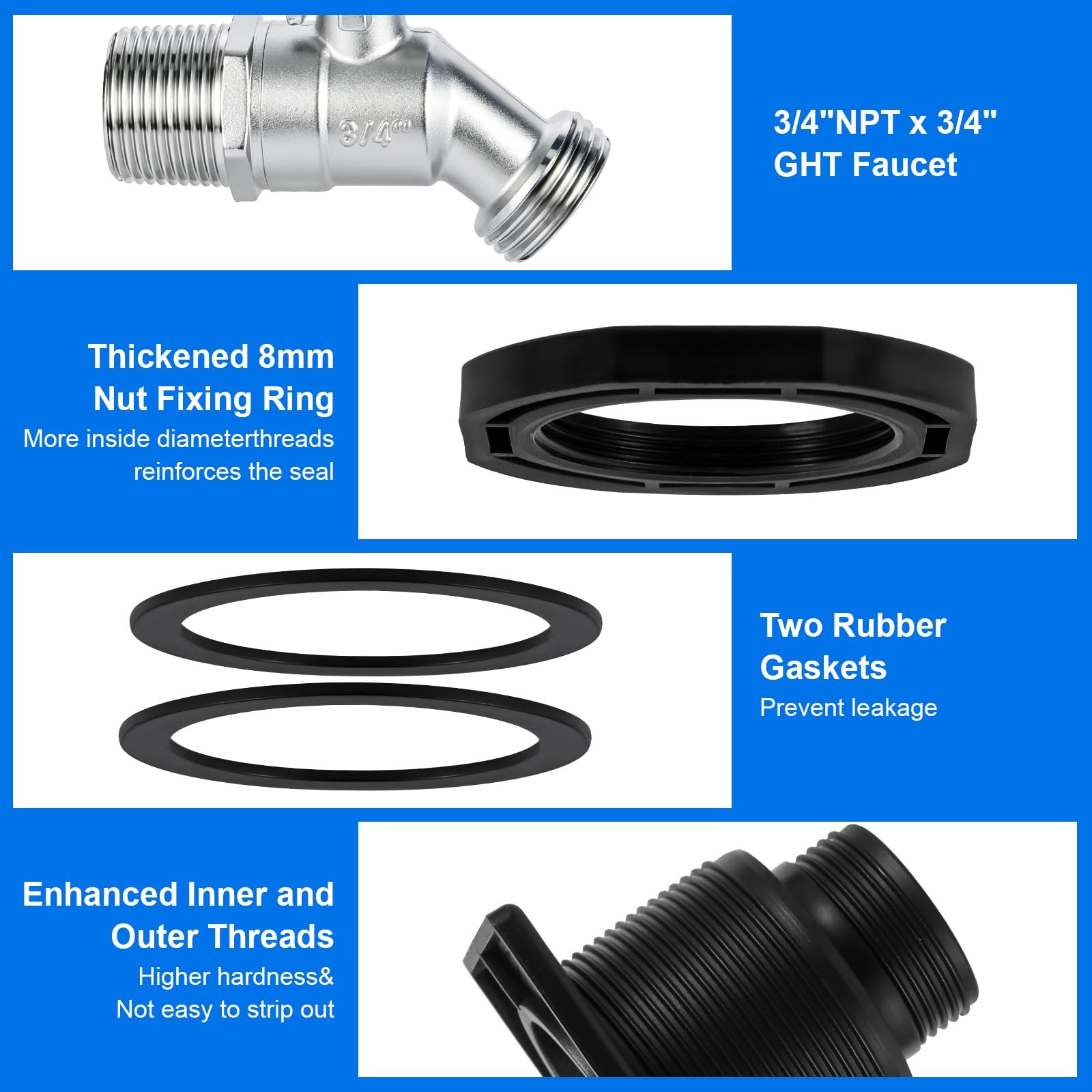 Stock Tank Drain Plug Kit for rubbermaid Stock Tank Drain Plug（for rubbermaid…